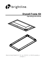 Brightline Drywall Frame Kit Operating Instructions Manual preview