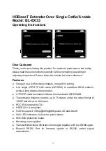 Brightlink BL-EX33 Operating Instructions Manual preview