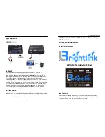 Preview for 1 page of Brightlink BL-HD-GAME-CAP Operating Instructions