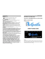 Предварительный просмотр 1 страницы Brightlink BL-SPL1X8-4K Operating Instructions