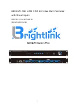 Preview for 1 page of Brightlink BL-VW22-4K30 Operating Instruction