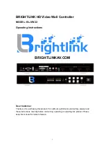 Brightlink BL-VW22 Operating Instructions Manual preview