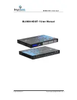 Preview for 1 page of Brightlink BL0808-HDBT-1 User Manual