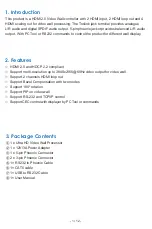 Preview for 3 page of Brightlink HDM-B88H100P-UK0001 User Manual