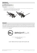 Предварительный просмотр 2 страницы BRIGHTLUX AL05-100FT-WW-1.5-B Use And Care Manual