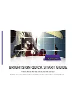 Предварительный просмотр 1 страницы BrightSign HD1020 Quick Start Manual