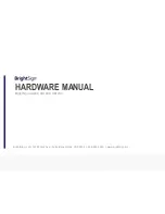 BrightSign XD1030 Hardware Manual предпросмотр