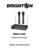 Preview for 4 page of Brigmton BMD-820 Instruction Manual