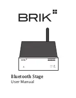 Предварительный просмотр 1 страницы Brik Bluetooth Stage User Manual