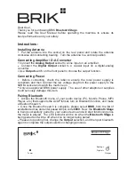 Предварительный просмотр 2 страницы Brik Bluetooth Stage User Manual