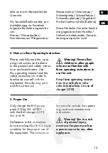 Preview for 15 page of Brill 62901 Operating Instructions Manual