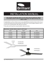 Предварительный просмотр 1 страницы Brillian 21374/05 Installation Manual