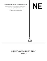 Brilliant Fires Limited NEWDAWN ELECTRIC User And Installation Instructions Manual предпросмотр