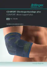 Предварительный просмотр 1 страницы Brillinger COMFORT elbow support plus Instructions For Use