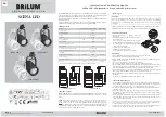 Предварительный просмотр 2 страницы Brilum SCENA LED 20 Installation And Operation Manual