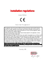 Предварительный просмотр 3 страницы Brink 520375 Installation Regulations