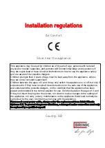 Предварительный просмотр 3 страницы Brink Air Comfort Installation Regulations