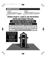 BRINKMAN Gourmet Owner'S Manual предпросмотр