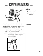 Preview for 3 page of BRINKMAN Mini-Q-Beam Owner'S Manual & Operating Instructions