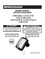 Предварительный просмотр 1 страницы BRINKMAN PORTABLE CATALYTIC SPACE HEATER Owner'S Manual