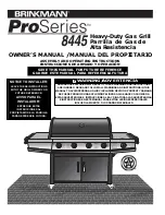 Preview for 1 page of BRINKMAN Pro 8445 Owner'S Manual