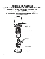 Preview for 4 page of BRINKMAN TWO MANTLE PROPANE LANTERN Owner'S Manual