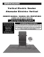 Preview for 1 page of BRINKMAN Vertical Electric Smoker Owner'S Manual