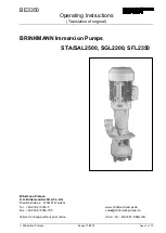 Предварительный просмотр 1 страницы BRINKMANN PUMPS SAL2500 Operating Instructions Manual