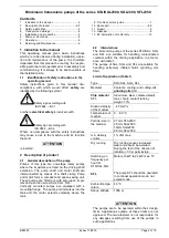 Предварительный просмотр 2 страницы BRINKMANN PUMPS SAL2500 Operating Instructions Manual