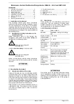 Предварительный просмотр 2 страницы BRINKMANN PUMPS SBA141 Series Operating Instructions Manual