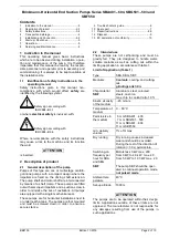 Предварительный просмотр 2 страницы BRINKMANN PUMPS SBA401 Operating Instructions Manual