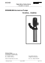 Предварительный просмотр 1 страницы BRINKMANN PUMPS STH2 Series Operating Instructions Manual