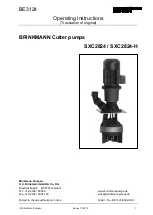 BRINKMANN PUMPS SXC2824 Operating Instructions Manual предпросмотр