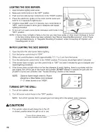 Preview for 12 page of Brinkmann 6345 Grand Gourment Owner'S Manual