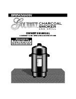 Preview for 1 page of Brinkmann 852-7080-0 (black) Owner'S Manual