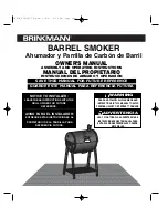 Brinkmann BARREL SMOKER Owner'S Manual preview