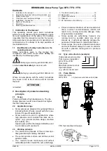 Предварительный просмотр 2 страницы Brinkmann BFG Series Operating Instructions Manual