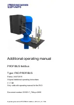 Brinkmann FKO PROFIBUS Additional Operating Manual предпросмотр