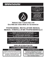 Preview for 1 page of Brinkmann Natural Gas Conversion Kit Installation Manual