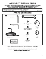 Preview for 5 page of Brinkmann Natural Gas Conversion Kit Installation Manual