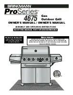 Preview for 1 page of Brinkmann ProSeries 4675 Owner'S Manual