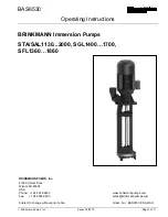 Brinkmann SAL1130 Series Operating Instructions Manual предпросмотр