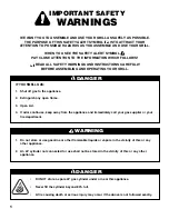 Preview for 2 page of Brinkmann Savannah 6630 Owner'S Manual