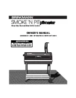 Brinkmann Smoke'N Pit pitmaster Owner'S Manual preview