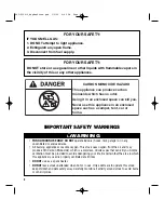 Предварительный просмотр 2 страницы Brinkmann TWO BURNER PROPANE STOVE Owner'S Manual