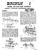 Preview for 1 page of Brinly DD-550 Assembly And Operation Manual