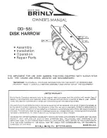 Brinly DD-551 Owner'S Manual предпросмотр