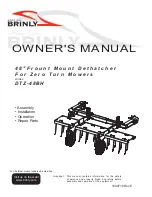 Brinly DTZ-48BH Owner'S Manual предпросмотр