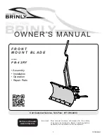 Brinly FB-42RY Owner'S Manual preview