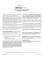 Предварительный просмотр 20 страницы Brinly FB-42RY Owner'S Manual